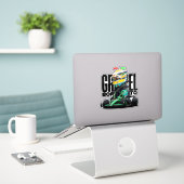 Formule 1 Race Sticker (Laptop op bureau)
