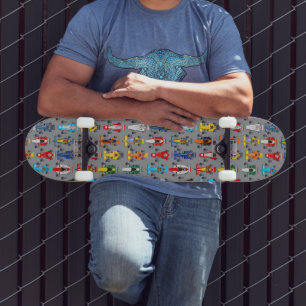 Formule 1 raceauto's persoonlijk skateboard