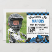 Formule 1 Verjaardagsfeest Uitnodiging Racen (Voorkant)