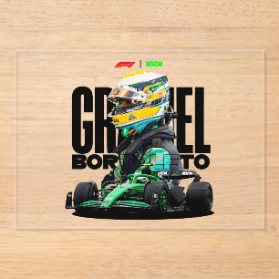 Formule 1-wedstrijd acryl uitnodigingen
