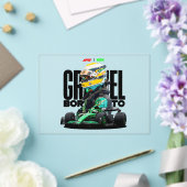 Formule 1-wedstrijd acryl uitnodigingen (Insitu (Huwelijk))