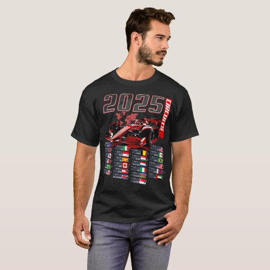 Formule 2025 Circuits Formule 2025 T-shirt (Voorkant volledig)