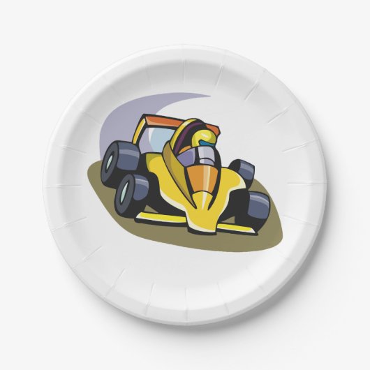 Formule 5 Borden voor raceauto's Papieren Bordje (Voorkant)