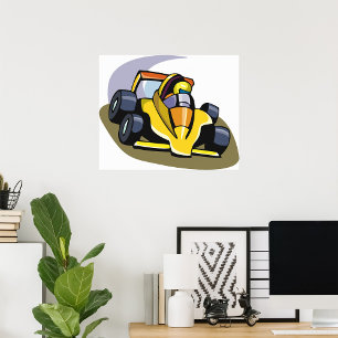 Formule 5 Poster voor raceauto's