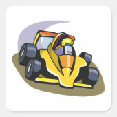 Formule 5: racemotorsportplein vierkante sticker (Voorkant)