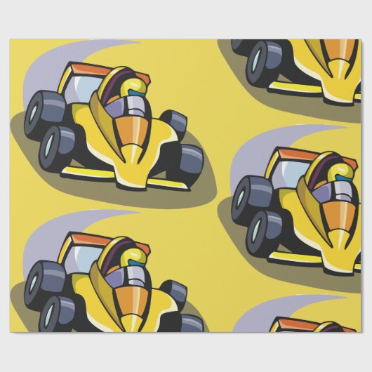 Formule 5-racewagen cadeaupapier (Vlak)