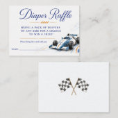 Formule Een Baby Shower Luier Raffle Kaart (Voorkant / Achterkant)