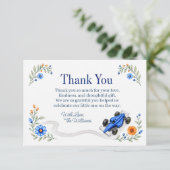 Formule Een Racing Baby Shower Bedankkaart (Staand voorkant)