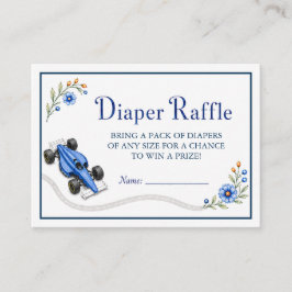 Formule Een Racing Baby Shower Luier Raffle Kaart