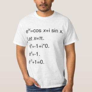 Formule Euler, Derivation of Identity T-shirt