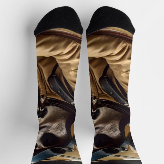 Formule Fun: Professioneel Meerkat autocoureur Sokken (Top)