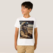 Formule Fun: Professioneel Meerkat autocoureur T-shirt (Voorkant volledig)