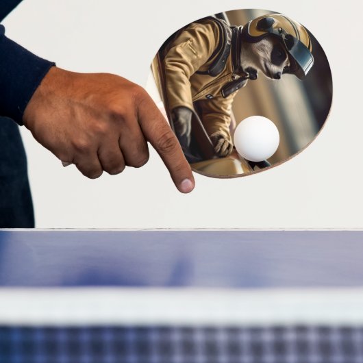 Formule Fun: Professioneel Meerkat autocoureur Tafeltennisbatje (Insitu)