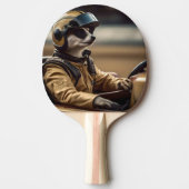 Formule Fun: Professioneel Meerkat autocoureur Tafeltennisbatje (Voorkant)