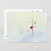 Formule, grafiek, wiskunde symbolen 10 briefkaart (Voorkant / Achterkant)