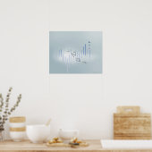 Formule, grafiek, wiskunde symbolen 11 poster (Keuken)