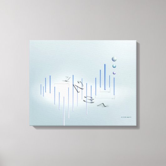 Formule, grafiek, wiskunde symbolen 13 canvas afdruk (Voorkant)