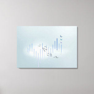 Formule, grafiek, wiskunde symbolen 13 canvas afdruk