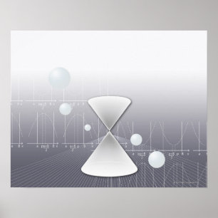 Formule, grafiek, wiskunde symbolen 13 poster