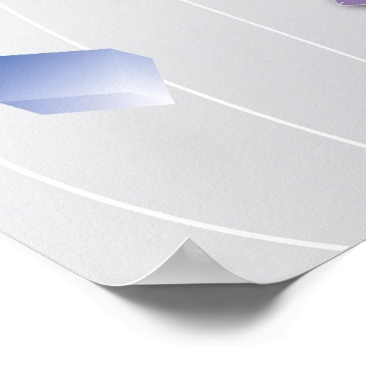 Formule, grafiek, wiskunde symbolen 8 poster (Hoek)