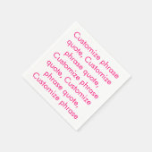 Formule met elegante fuchsiepapier aanpassen servet (Hoek)