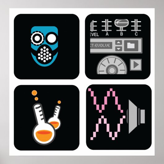 Formule Project vierkant-set-1 Poster (Voorkant)