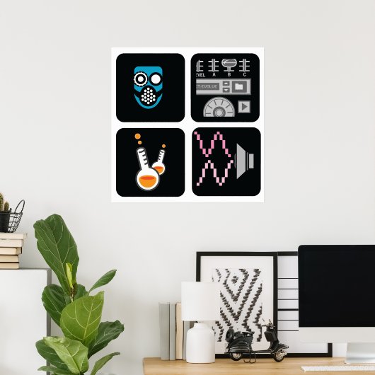 Formule Project vierkant-set-1 Poster (Thuiskantoor)