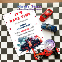 Formule Raceauto Rood Rook Sterren F1 Verjaardag