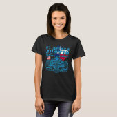 Formule raceraces met open wielauto, Austin Circui T-shirt (Voorkant volledig)