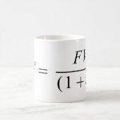 Formule 'Tijdswaarde van geld" Koffiemok (Center)