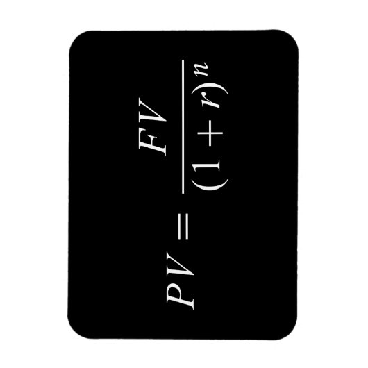 Formule "Time value of money" Magneet (Verticaal)