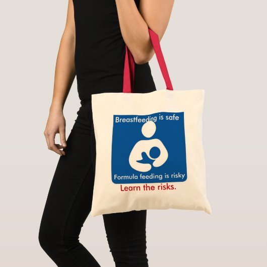 Formule voeding is riskant tote bag (Voorkant (product))