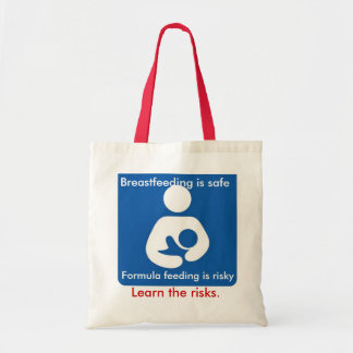 Formule voeding is riskant tote bag