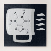 Formule voor chemiekaffeine-overs legpuzzel (Horizontaal)