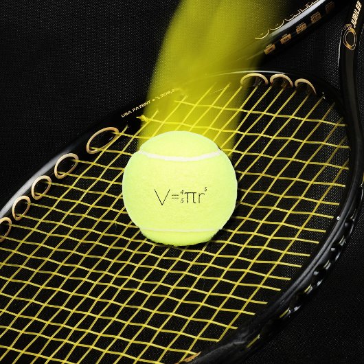 Formule voor het volume van een bol tennisballen