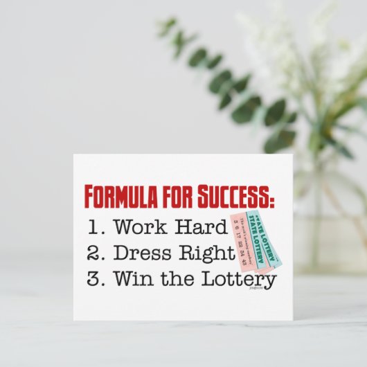 FORMULE VOOR SUCCES BRIEFKAART (Staand voorkant)