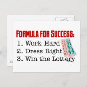 FORMULE VOOR SUCCES BRIEFKAART (Voorkant / Achterkant)