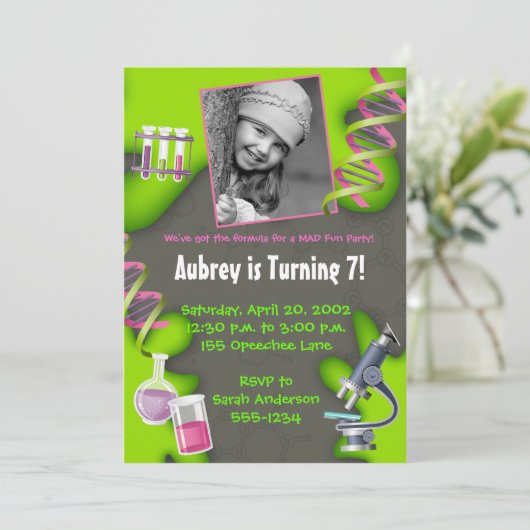 Formule voor vun - meisjes kaart (Staand voorkant)