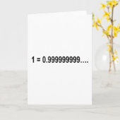 Formule Wiskunde wiskundig 1 = 0,9999999999.... Kaart (Gele Bloem)