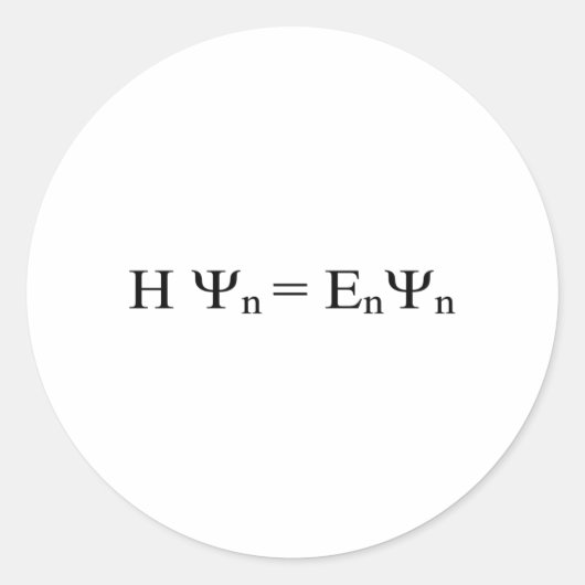 Formule Wiskunde wiskundige fysica Ronde Sticker (Voorkant)