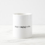 Formule Wiskunde wiskundige ln(z) = ln(|z|)   i*j Koffiemok<br><div class="desc">I love Math. A must for every math lover,  math student,  math teacher. A perfect match for nerds and geeks. Good for the young and the old.</div>