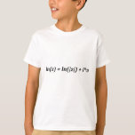 Formule Wiskunde wiskundige ln(z) = ln(|z|)   i*j T-shirt<br><div class="desc">I love Math. A must for every math lover,  math student,  math teacher. A perfect match for nerds and geeks. Good for the young and the old.</div>