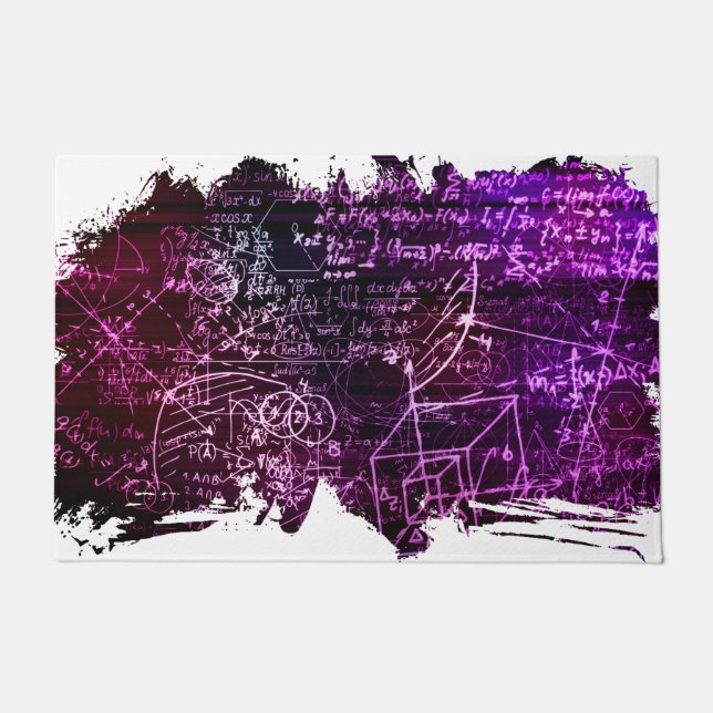 Formules in wiskundige ruimte deurmat (Voorkant)