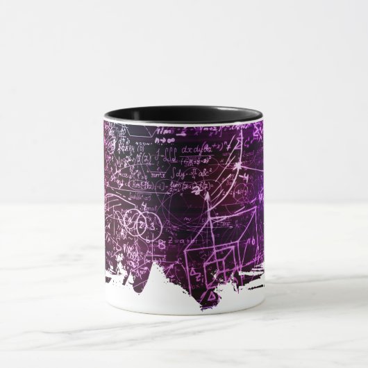 Formules in wiskundige ruimte mok (Midden)