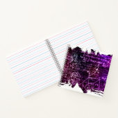 Formules in wiskundige ruimte notitieboek (Binnen)