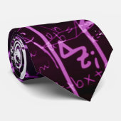 Formules in wiskundige ruimte stropdas (Opgerold)