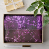 Formules in wiskundige ruimte tissuepapier (Geschenk)