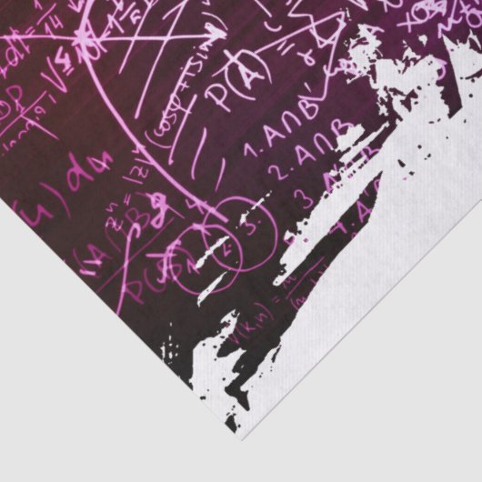 Formules in wiskundige ruimte tissuepapier (Detail)