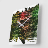 Formules in wiskundige ruimte vierkante klok (Hoek)