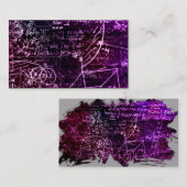 Formules in wiskundige ruimte visitekaartje (Voorkant / Achterkant)